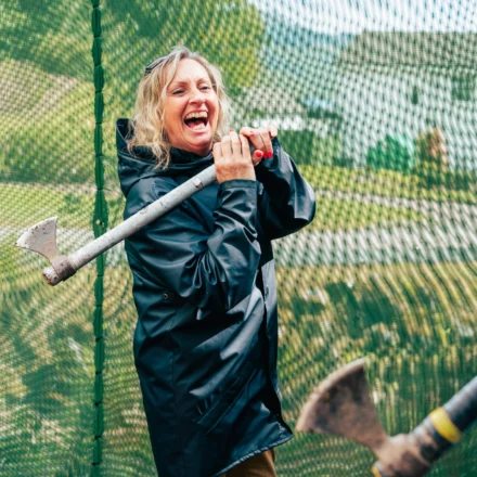 Axe Throwing at Drimsynie Estate Holiday Village
