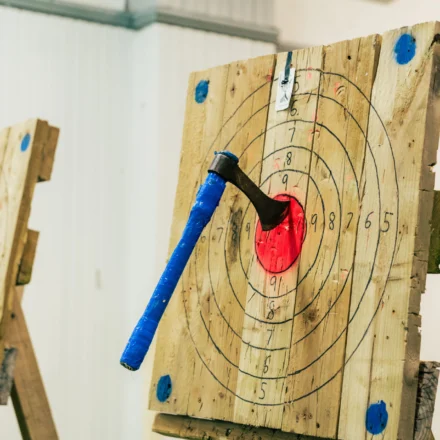 Axe Throwing at Solway Holiday Park