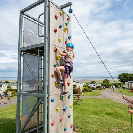 Climbing Wall at Solway Holiday Park
