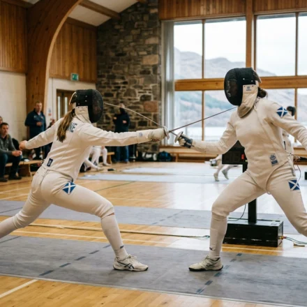Fencing at Drimsynie House Hotel