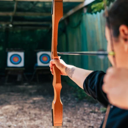 Indoor Archery at Gwel an Mor Resort
