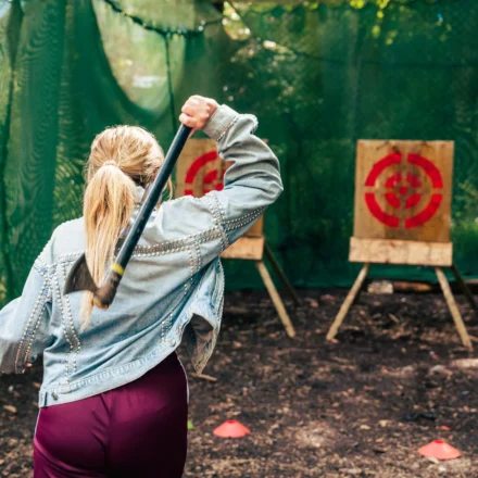 Indoor Axe Throwing & Ninja Stars at Drimsynie Estate Holiday Village