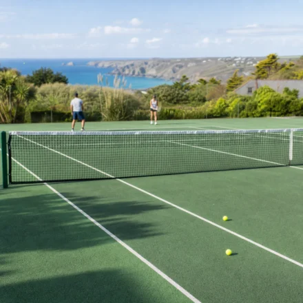 Tennis Court at Gwel an Mor Resort