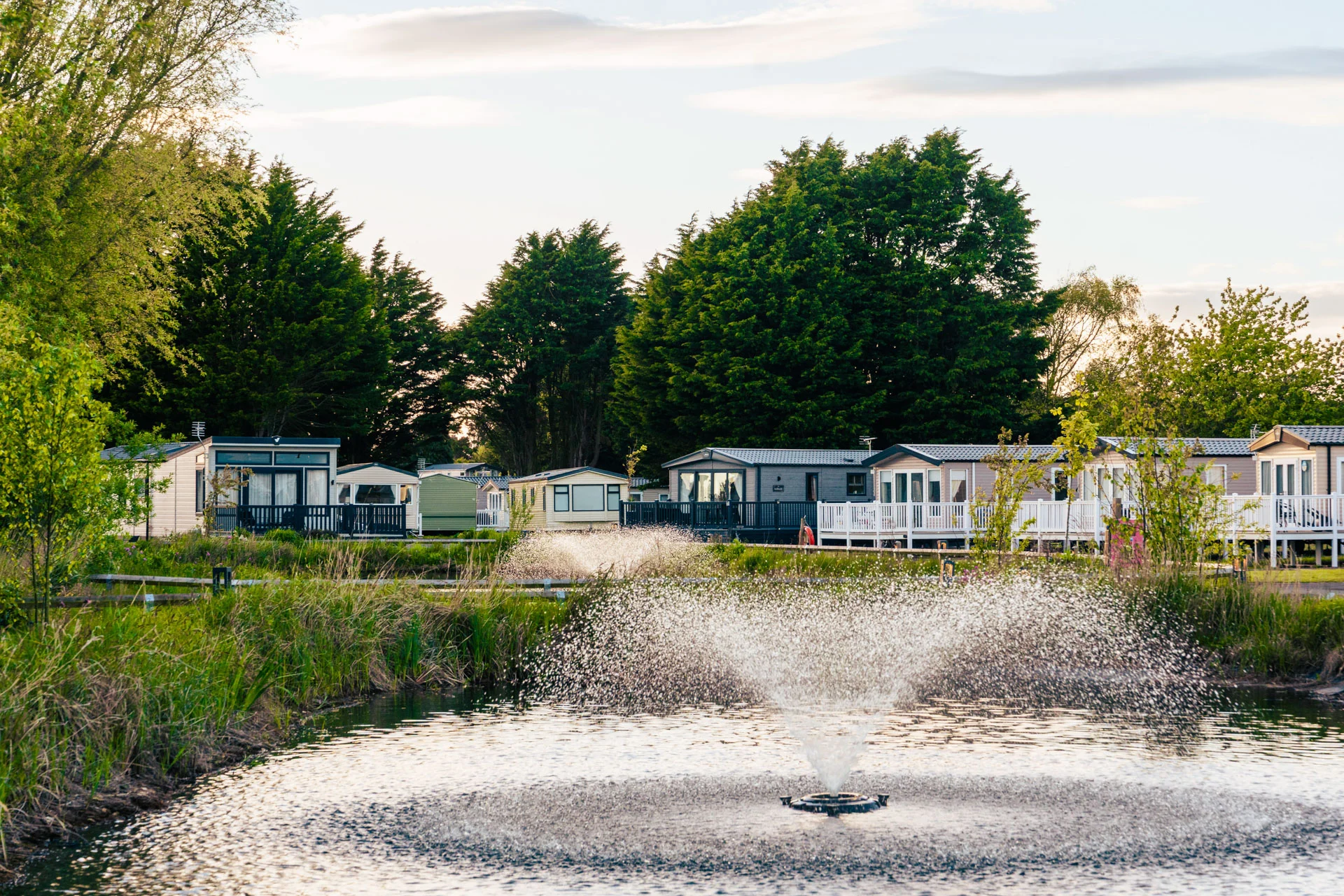 Countryside views across Solway Holiday Park